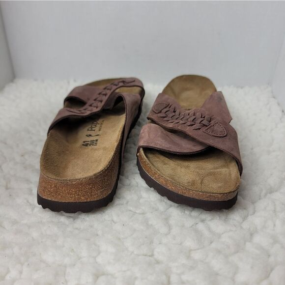 Birkenstock Papillio Daytona Womens Slip Sz 10 Brown Leather Crossover Strap - Picture 7 of 10